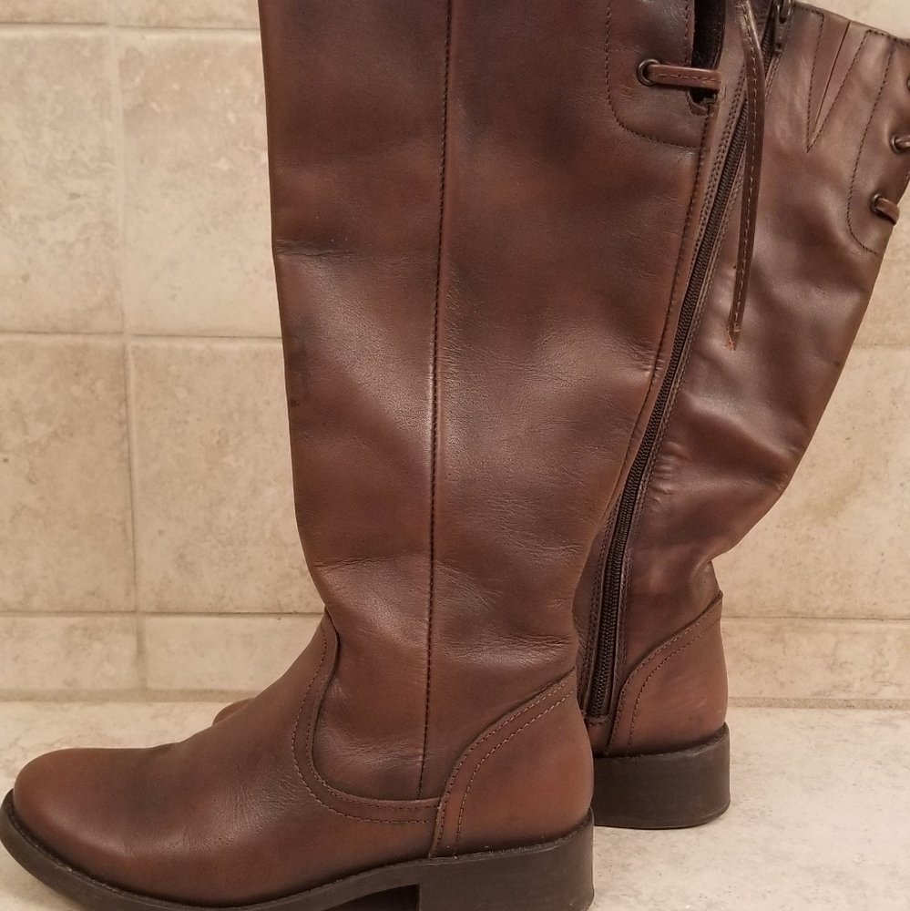 Madden leather boots.  Worn once